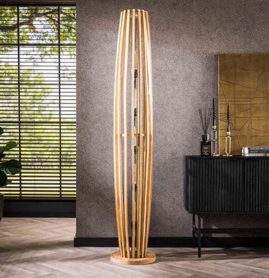 Lampadaire en manguier massif naturel, dimensions: 30x30x190…