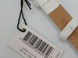 a watch that has a barcode on the strap