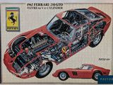 une image représentant une voiture rouge équipée d'un moteur Ferrari