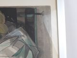 a picture of a painting on the wall of a room