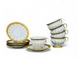 an image of a group of cups and saucers sitting on top of each other