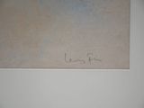 a picture of a painting on a wall with writing on it