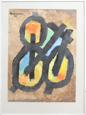 Flix Hulsemann (1915-2012) Huile sur papier signe et date…