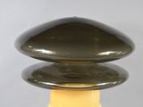 an image of a table lamp with a black shade on it