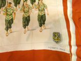 a picture of a picture of a group of soldiers on a flag