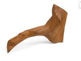 an image of a wooden sculpture of a bird on a white background