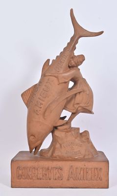Conserves Amieux Frères Exceptionnel sujet en papier mâché, …
