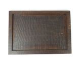 an old wooden picture frame on a white wall with a white background