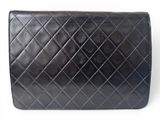 chanel black quilted leather wallet