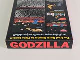 the back cover of a game box with a picture of godzilla on it