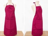 deux photos d'un tablier de femme sur un mannequin