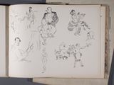 un livre sur lequel figurent plein de dessins