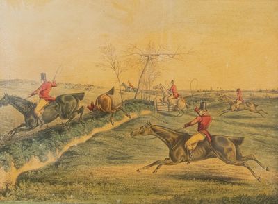 un tableau représentant un homme à cheval et un autre homme à cheval