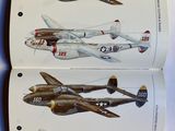 two pages of a book with a picture of airplanes on them
