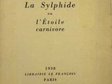 un vieux livre avec un titre en noir et blanc