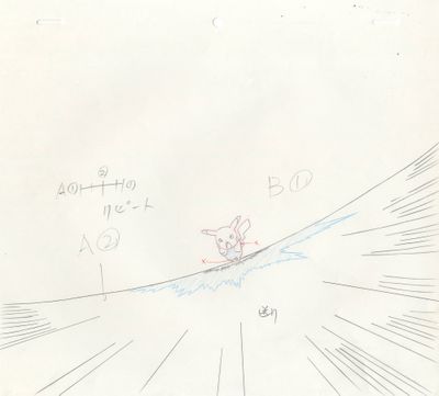 dessin représentant un oiseau survolant une rivière où flotte un bateau
