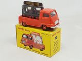 a toy truck that is sitting on top of a box
