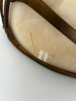 Paire d'appliques en métal et albâtre (photo 5)