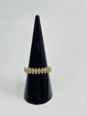 Bague EN OR Jaune Avec Diamants Pour 0,58 Carat - Commission…