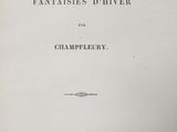 an old book with a black and white image of the title