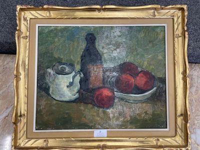 M. LE TESSIER Nature morte aux fruits