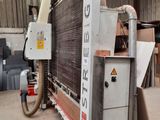 a machine that is sitting inside of a building