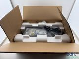 a cardboard box with a bunch of items inside of it
