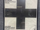 an image of a black and white poster with a cross on it