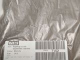 a plastic bag with a barcode on it
