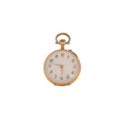 une image d'une montre de poche en gros plan sur fond blanc