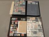 many different types of stamps in a folder on the table