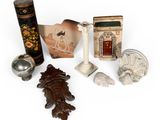 a lot of items that are sitting on a white surface
