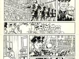 une page d'une bande dessinée mettant en scène un homme coiffé d'un chapeau et une femme en robe