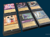 a lot of cards that are sitting on a table