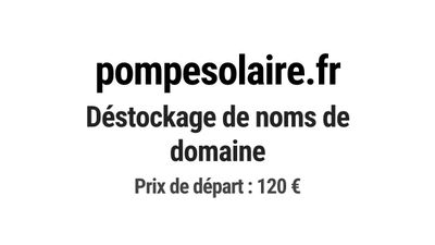 Nom de domaine pompesolaire.fr.