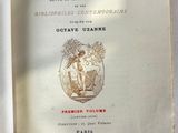 an open book with a picture of a woman and a man on it