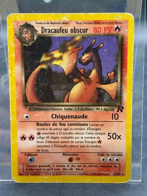Carte Pokémon Dracaufeu Obscur 21/82