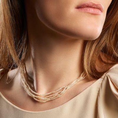 AnnÉES 1920 Collier Semences DE Perles Probablement Fines