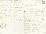 une vieille lettre manuscrite d'un homme qui écrit un poème