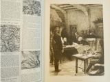 a book with a picture of a man sitting at a table in a room