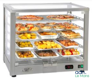 Lot à retirer à Arnage (72230) du mardi au vendredi de 10h00 à 16h30 - Vitrine chauffante ventilée ROLLER GRILL VCH78...