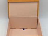 an open cardboard box on a white background