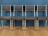 set of four mid - century style dining chairs
