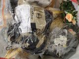 a basket full of items that are wrapped in plastic