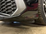 a close up view of a car ' s front bumper