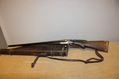 (Cat C) Fusil juxtaposé artisan Belge, Cal 16/65 + étui jamb…