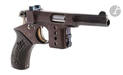 the gun is made out of wood and has a metal barrel