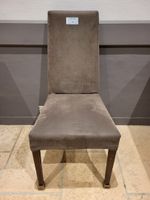 34 chaises de restaurant housses en velours marron (déhoussa…