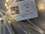 a tag that is attached to a string of lights