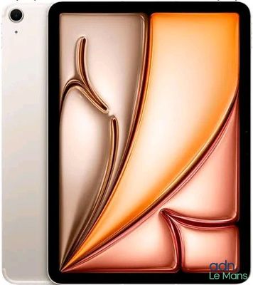 un gros plan d'une tablette dont l'écran affiche un motif abstrait